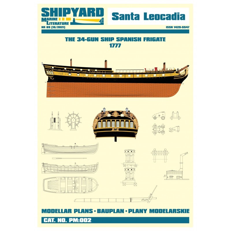 Santa Leocadia 1777, Modellar Plans (Shipyard)