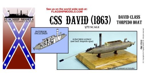 CSS David, Torpedo Boat w/ Interior (Flagship Models, 1:72)