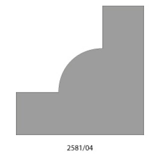 Walnut Profile Stair Block 3x3mm (AM2581/04)