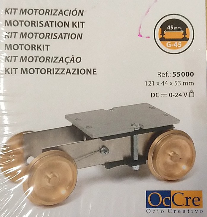 Motorization for G-45 Scale Trains and Trams (OcCre)