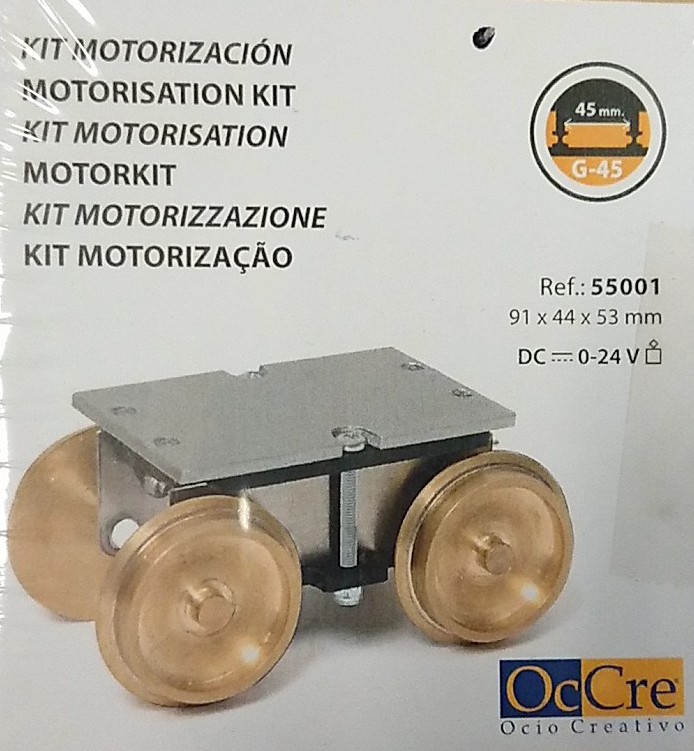 Motorization for G-45 Scale Trains and Trams (OcCre)