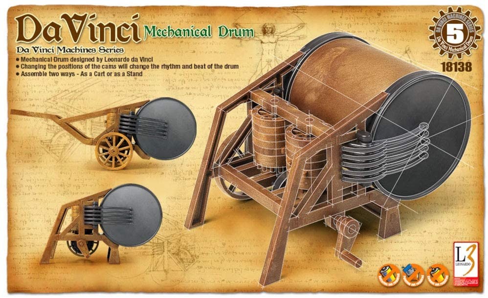 DaVinci Mechanical Drum (Academy, Approx 9"L) 