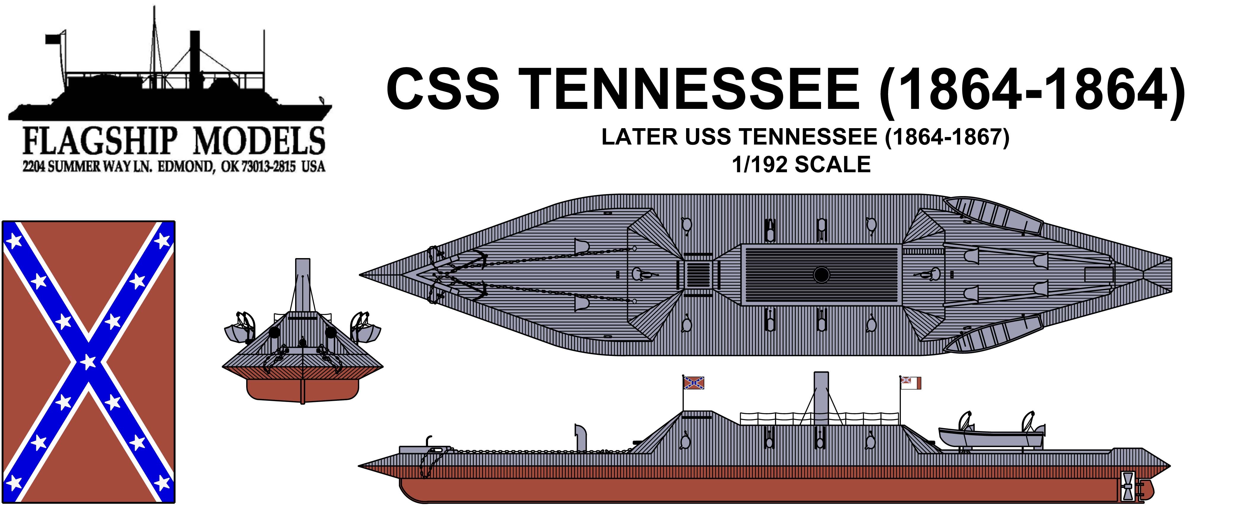 CSS/USS Tennessee (1:192, Flagship Models)