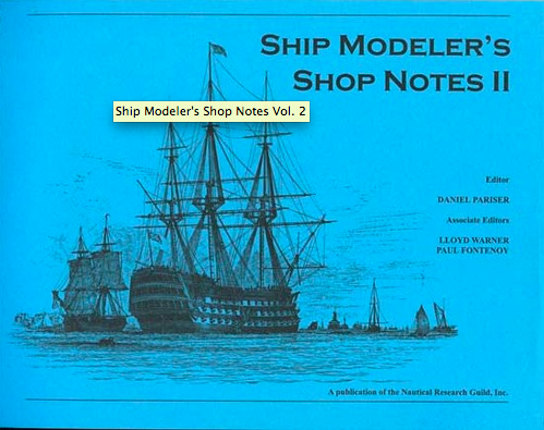 Ship Modeler's Shop Notes II book
