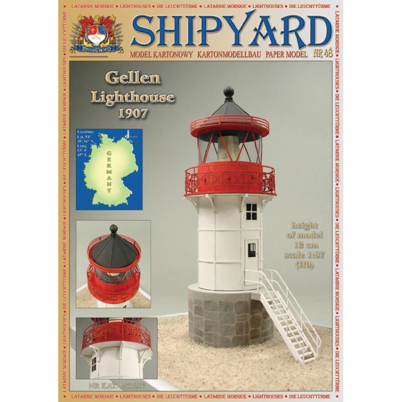 Gellen Lighthouse Paper Kit (Shipyard 1:87 HO)
