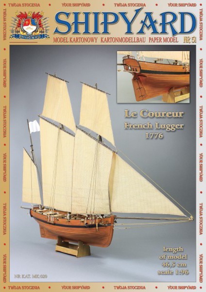 Le Coureur Paper Kit (Shipyard 1:96)