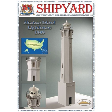 Alcatraz Lighthouse Laser Cardstock Kit (Shipyard 1:72)