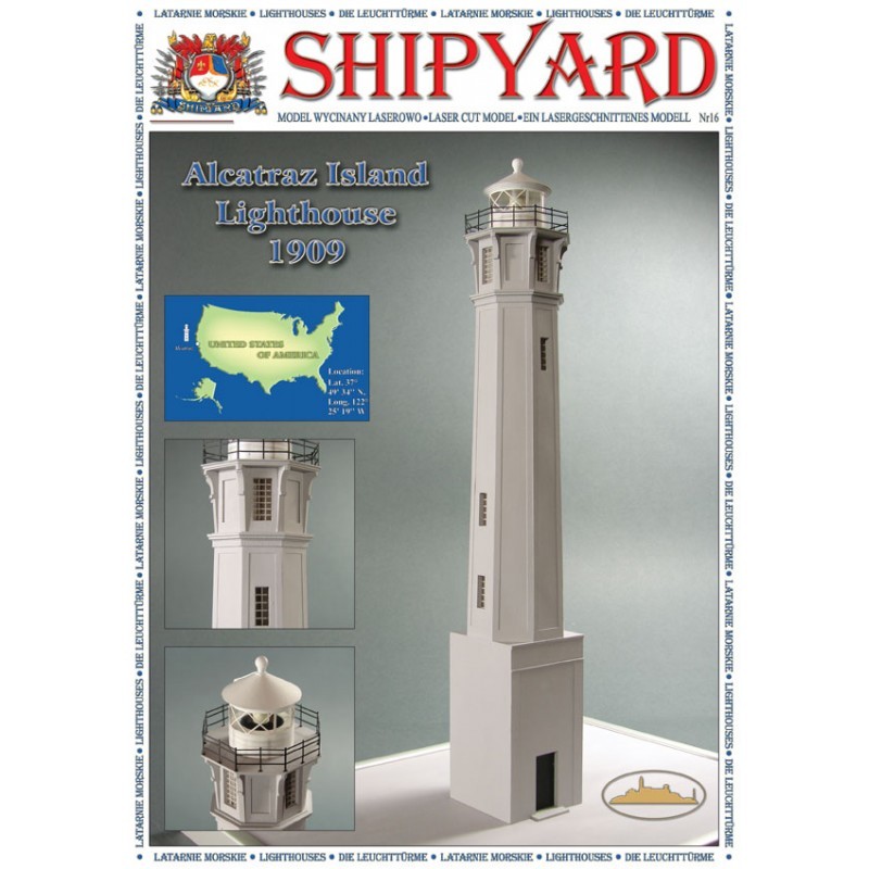 Alcatraz Lighthouse Laser Cardstock Kit (Shipyard 1:87HO)