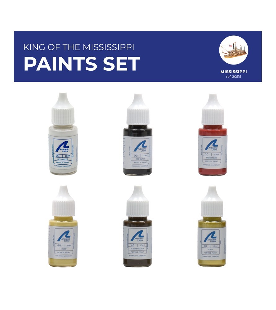 King of the Mississippi Paint Set (Artesania Latina)
