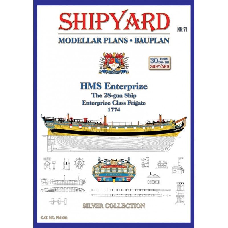 HMS Enterprize Modellar Plans (Shipyard)