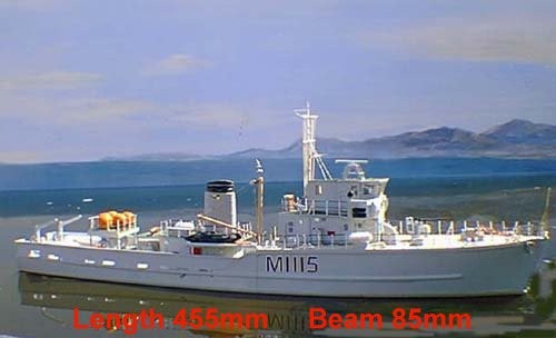 HMS Bronnington, RC Ready (Dean's Marine, 1:96)