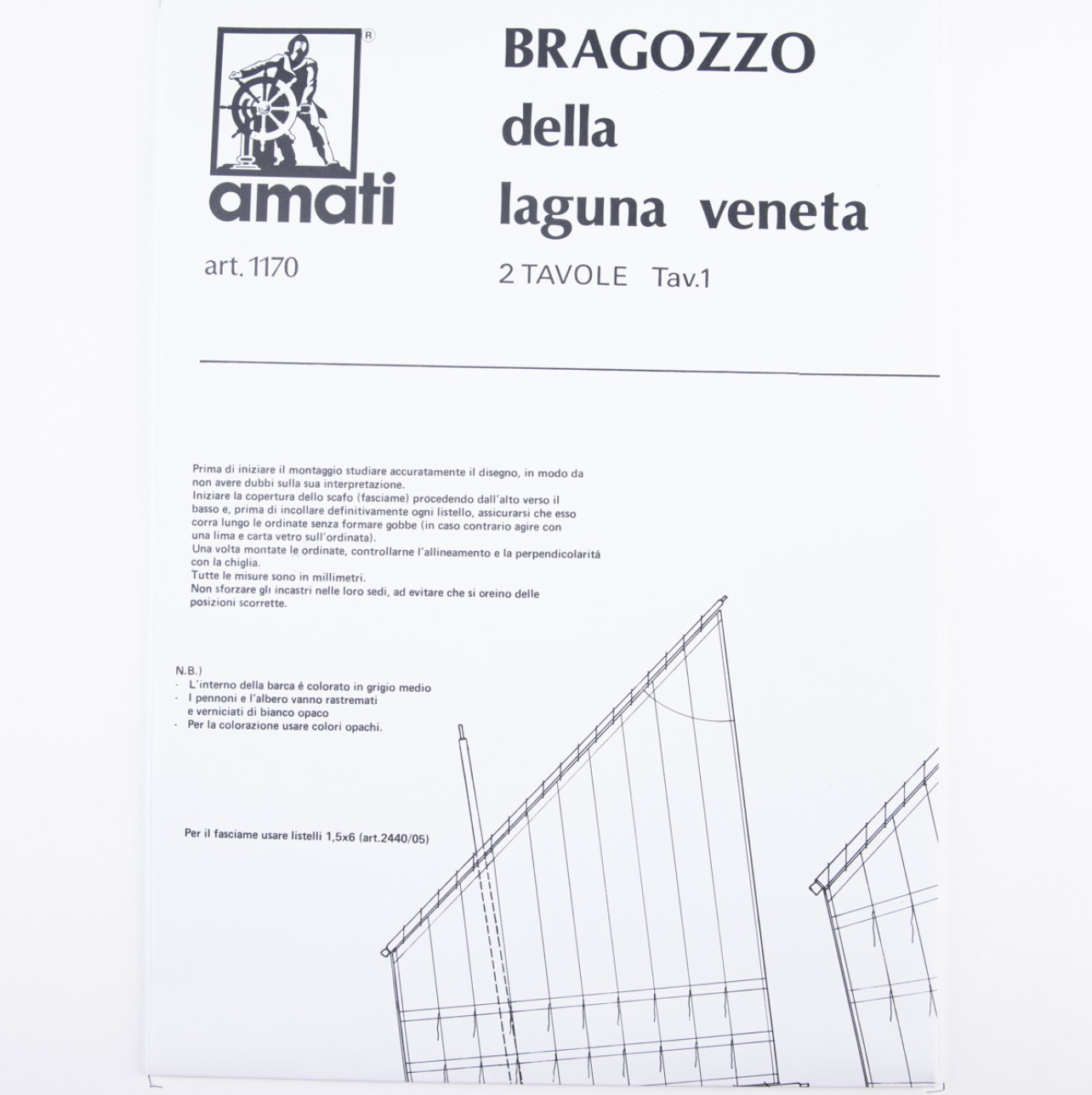 Bragozzo Construction Plans (Amati)