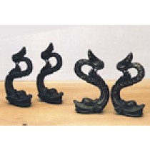 Bronzed Mounting Dolphins (4/pk, AM5687)