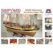 HMS Mercury Laser Cardboard Kit (Shipyard 1:72)